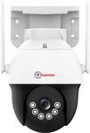 Trueview WiFi 3mp Mini Pan-Tilt Zoom CCTV Camera | Outdoor Indoor Security Camera | Storage on Cloud or SD Card Up To 256 GB | Intruder Alarm | Color Night Vision | Two Way Talk