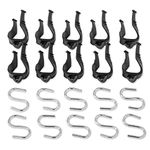 Camco 42707 RV Awning Accessory Hangers, 10-Pack - Safely Secures Party Lights to Your RV's Awning - Offers a Universal Fit