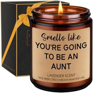 GSPY Scented Candles - New Aunt Gifts, Pregnancy Announcement for Aunt - Smells Like You’re Going to be an Aunt - Aunt Baby Announcement, Promoted to Aunt, Baby Reveal Gifts for Sister, Friend