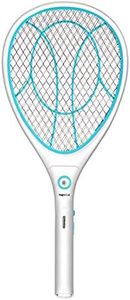 Night Cat Electric Mosquito Fly Swatter Bug Zapper Bat Racket, Pests Insects Control Killer Repellent, USB Rechargeable, LED Lighting, Double Layers Mesh Protection