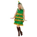 Fun Shack Christmas Tree Fancy Dress for Women, Christmas Tree Costume Adult, Christmas Costumes for Women, Xmas Tree Costume Large