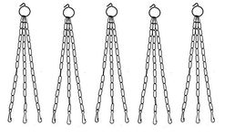 Kalfo Metal Chain for Hanging Pots and Hanging Baskets (Size – 15 Inches, Set of 5 Chains)