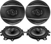 PIONEER TS-A1676R 6.5 Inch 3-Way 320 Watt Car Coaxial Stereo Speakers Four (4) Speakers Included