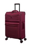 it luggage Precursor 28" Softside Checked 8 Wheel Expandable Spinner, Dark Red, Dark Red, 28", It Luggage Precursor 28" Softside Checked 8 Wheel Expandable Spinner