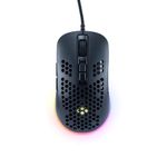 Cosmic Byte Orcus RGB Honeycomb Gaming USB Mouse with Software, New Upgraded, 12800DPI, Instant 825 Sensor, Ultra Lightweight 74Grams, Braided Cable, 1000Hz Polling Rate, Software (Black)