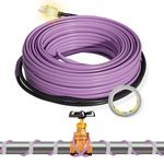 TOPDURE 90FT Heat Tape for Water Pipes Roof and Gutters Heating Cable with 6ft Lighted Plug