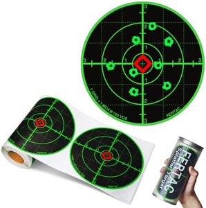 6" Splatter Shooting Targets, 100 Pcs/Roll Reactive Adhesive Paper Stickers