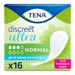 TENA Lady Discreet Mini Plus Pads, for Light Bladder Weakness, 128 Incontinence Pads for Women