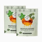 Soothing Honey Cough Drops with Peppermint & Eucalyptus by Beekeeper's Naturals - Immune Support with Vitamin D, Zinc and Propolis Throat Soothing Lozenges, 14 Ct(2PACK)