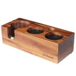 NOTSEK Tamper Station 58mm, Coffee Tamper Station Made of Walnut Wood for Portafilter, Espresso Tamping Station for Espresso Coffee Machine Barista Accessories