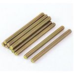 uxcell 1mm Pitch M6 x 70mm Male Threaded Rod Bar Stud Bronze Tone 10 Pcs