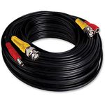 Night Owl in-Wall Rated 100' BNC/RCA Extension Cable, Black (CAB-UL2-100VP)