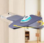 YUCHENGTECH Retractable Ironing Board Pull Out Ironing Board Foldable Ironing Board with Heat-Resistant Ironing Board Cover Stow Away in the Cabinet Saving Space