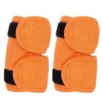 2pcs Dog Front Leg Wrist Guard,Dog Cat Leg Brace Elbow Protector Warm Knee Pads Surgery Wound Leggings Guard for Dogs Prevent Injury (L-Orange)