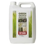 Patio Cleaner Concentrate 5L Makes 30L - Green Stain Removal from Moss, Mould & Algae Staining - For Patios, Wood Decking or Fence, Driveways, Roofs & Block Paving Cleaning - Green Growth Remover