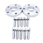 2pcs 20mm Spacers 5x112mm Hubcentric Forged Wheels Spacer Kit mit 10xolts M14x1.5 Hub Bore 57.1mm Fits for most VW AUDI