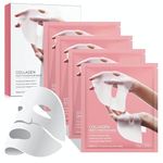 SEAHELTON Collagen Overnight Face Mask | Korean Glass Skin Hydrogel Mask for Deep Hydration, Pigmentation, Anti-Aging & Pore Minimizing | Hyaluronic Acid, Niacinamide, Vitamin E & Centella | Pack of 4