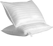 Reliance Microfiber Extra Soft White Pillows | Pillows for Sleeping White - Set of 2 (Size - 17x24 Inches Or 43x60 cm) Pack of 2 | White Microfiber