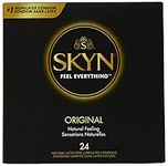 SKYN ORIGINAL Condoms, Non-Latex, Natural feel with SKYNFEEL ™ technology, 24 Count box