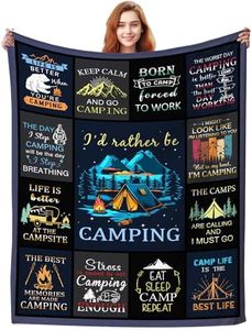 Camping Blanket Gifts for Men Woman Couples,Soft Cozy Camping Blankets and Throws RV Travel Hiking Bed Sofa,Cool Camper Gifts for Camping Lovers Campsite Outdoors 50"X40"