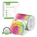 Thermal Labels for Nelko PM220 Label Maker, 2 inch (50mm) Round Thermal Label, Waterproof, Multi-Purpose Label Tape, 1 Roll of 150 Self-Adhesive Thermal Paper (Five Color Gradient)
