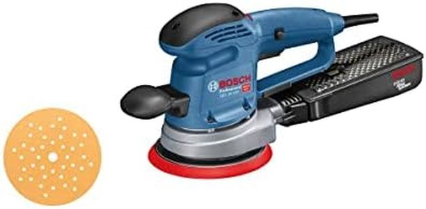 Bosch Professional random orbit sander GEX 34-150 (240V, incl. sanding disc dia. 150 mm, C470 sanding sheet for wood, extraction adapter)