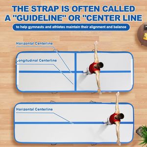 FBSPORT 4M Inflatable Gymnastics Mat – Air Track for Home Training