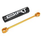 JFG RACING Dirt Bike Cross Bar with Handlebar Pad for Surron,300mm Aluminum Balance Bar + 250mm Crossbar Chest Protector Pad for Electric Dirt Bike Sur Ron Light Bee X/S/Ultra Bee/X160/X260 - Gold