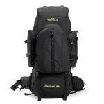 TRIPOLE Colonel Metal Frame Rucksack with Detachable Bag & Rain Cover for Trekking & Travelling | Men & Women | 3 Year Warranty