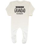 Shopagift Baby I have the Best Grandad Ever Sleepsuit Romper White