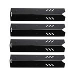 BBQ funland PH1591 (4-Pack) Porcelain Steel Heat Plate for Backyard Grill BY12-084-029-98, Backyard GBC1255W, Uniflame GBC1059WB, DynaGlo DGF510SBP, 15 inch Heat Shield Tent Flame Tamer Burner Cover