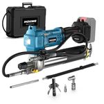 HOIIME Cordless Grease Gun for Makita 18V Battery, High-Efficiency 7 Oz/Min 12000 PSI Grease Gun Kit with 100cm High-Pressure Hose, Perfect for Trucks, Farms, Construction and DIY (Without Battery)