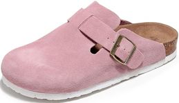 guoluofei Clogs For Women, Womens Clogs- Mules House Slipers With Arch Support And Adjustable Buckle, Pink, 10