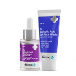 The Derma Co Anti-Acne Regimen Combo - 1% Salicylic Acid Gel Face Wash (100 ml) + 2% Salicylic Acid Serum (30 ml)