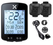 XPR3SS G+ Gen2 Bicycle Computer + 2 Cadence/Speed Sensor + M5 Mount, Smart GPS Cycling Speedometer | Cadence & Heart Sensor Support | ANT+ & BLE Cycle GPS Tracker | 28+ hr Battery | Odometer for MTB
