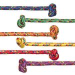 Champion Sports CHSCR8SET Braided Nylon Jump Rope, Colors, 8' Length, Assorted (Pack of 6)