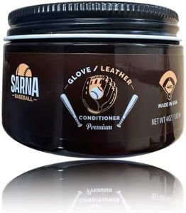 SARNA BASEBALL Glove Leather Conditioner Cream - Use on Baseball Gloves, Softball Gloves, and Other Leather Sports Equipment (4.0 oz) - Made in USA!