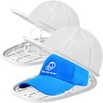 Eiito Hat Washer Cage Hat Cleaner, Hat Washer for baseball caps for Washing Machine or Dishwasher, Ball Cap Washer Frame for Flat & Curved Hats, 2-Pack White