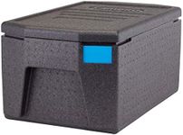 Cambro EPP180LHSW110 Cam GoBox Full-Size Top Loader 8" Deep Large Handles Black Case of 1