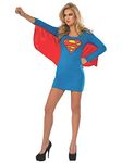 Rubies Costume Women's DC Superheroes Supergirl Cape Dress, Multi, Large