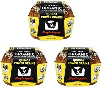 Simple Kneads Gluten-Free Quinoa Power Grains Bread 3 Pack – Organic, Top 9 Allergen-Free, Artisan-Style Loaves-Oil Free