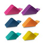 6Pcs Extra Long Hair Clipper Guards Cutting Guides Fits for Most Wahl Clippers, Color Coded Clipper Guards Replacement - 1.25", 1.5", 1.75", 2", 2.25" & 2.5" (#10, #12, #14, #16, #18, #20)
