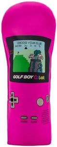 Buried Lies Golf Fairway Wood Headcover - Fur Lining, Vegan Leather, Standard Fit - Golf Club Covers, Funny Golf Accessories for Men & Women - Golf Boy Pink