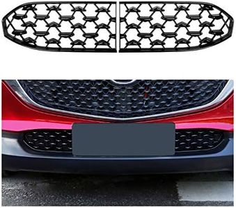 CDEFG CX30 Front Grill Mesh Inserts Trims Front Grille Guard for 2019 2020 2021 2022 2023 Mazda CX-30 Car Exterior Accessories ABS Material(2PCS) (300MM for CX30 Grilles)