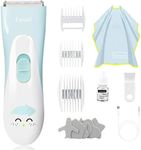 Baby Hair Clippers, Ceramic Blade Electric Kids Hair Trimmer, Ultra-quiet Cordless Rechargeable Waterproof Haircut Kit for Kids & Adult