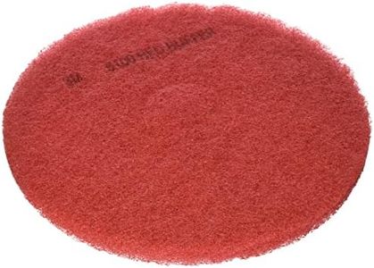 3M Red Buffer Pad 5100, 13" Floor Buffer, Machine Use (Case of 5)