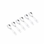 TIARA 6Pc Masala Spoon Stainless Steel Small Masala Containers Spoon Set for Home/Kitchen Length 8cm (6Pc)