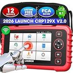 LAUNCH CRP129X V2.0 OBD2 Scanner, ABS SRS Transmission Engine Diagnostic Tool with 12 Service Functions, Lifetime Free Update, Auto VIN, Battery Test