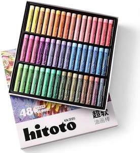 rubens Soft Oil Pastels Set (48 Macaron Colors), Creamy Texture Oil Pastelss for Drawing & Blending, Dreamy Art Supplies Gift for Adult, Beginners, Artists