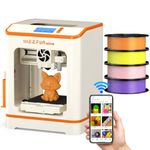 WEEFUN TINA2C 3D Printer for Kids & Beginners with PLA Filament Kit, 3D Printers Fully Assembled with WiFi APP Control 3000+ Ready to Print Models, Auto Leveling Mini 3D Printer for Home, School